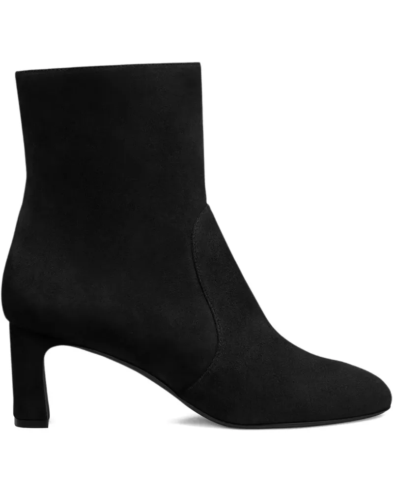 Stuart Weitzman Babette Stiefeletten aus Wildleder 60mm - Schwarz Schwarz