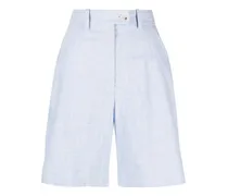 Klassische Leinenshorts - Blau