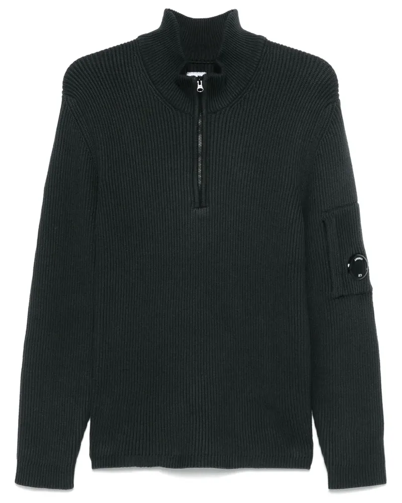 C.P. Company Pullover mit Lens-Detail - Grün Grün
