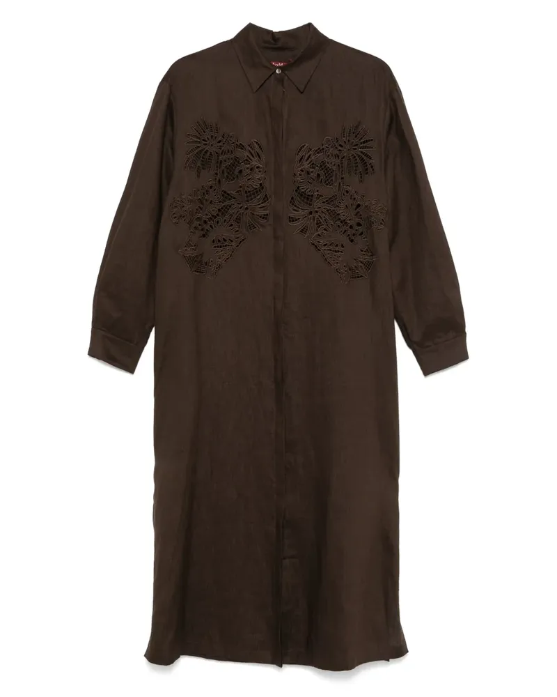 Max Mara Megaton Hemdkleid - Braun Braun