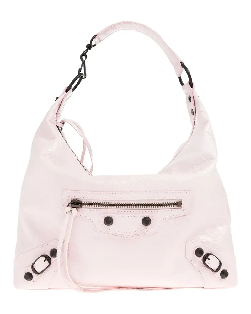 Balenciaga small Le City Hobo leather shouder bag - Rosa Rosa