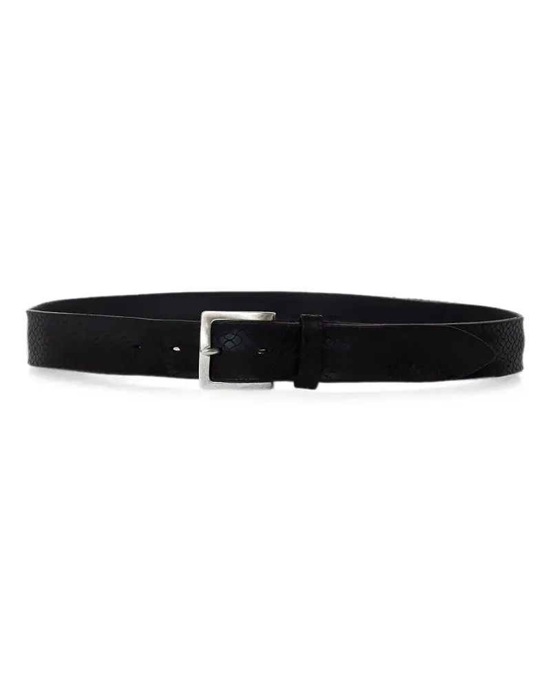 Orciani Bull Soft leather belt - Schwarz Schwarz