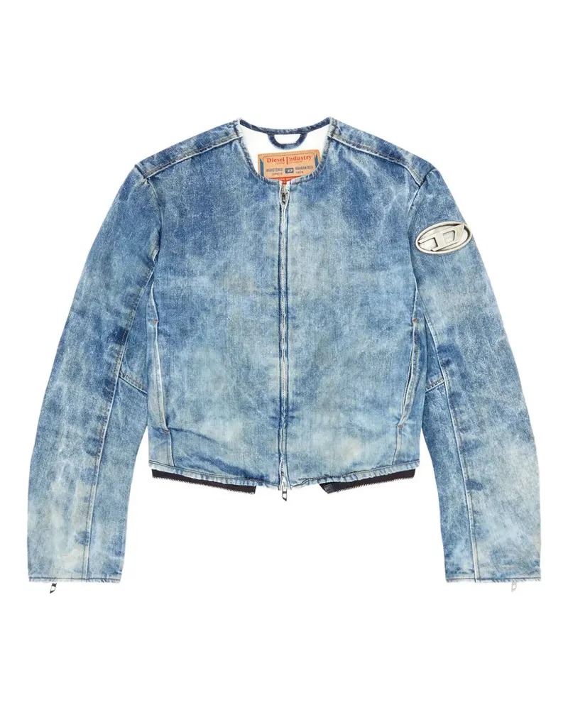 Diesel De-Calur-Fse Jeansjacke - Blau Blau