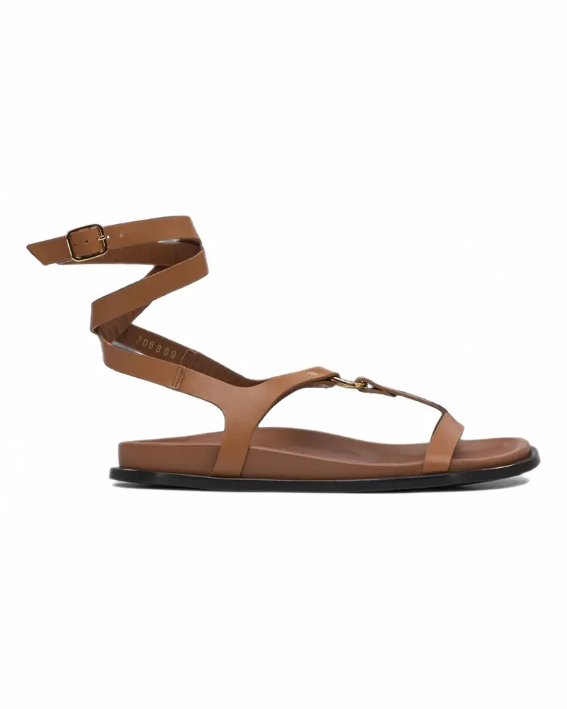 Alohas buckled leather sandals - Braun Braun