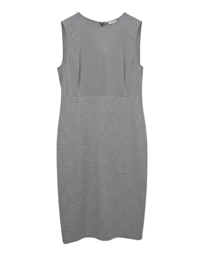 Brunello Cucinelli Zweifarbiges Minikleid - Grau Grau