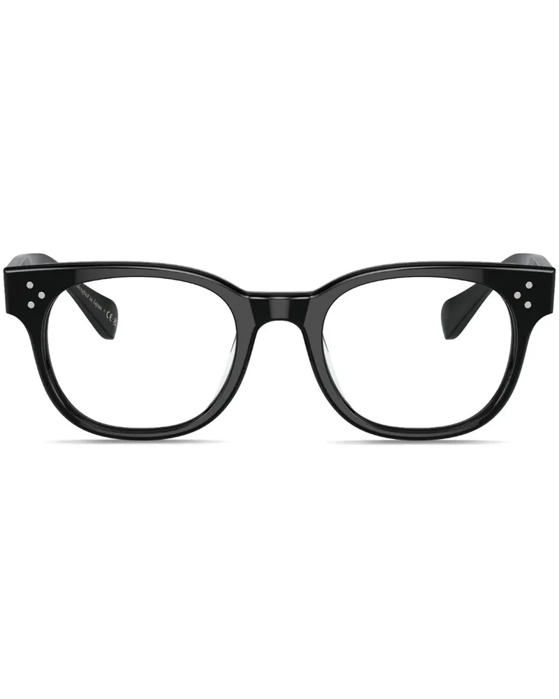 Oliver Peoples Afton Brille mit eckigem Gestell - Schwarz Schwarz