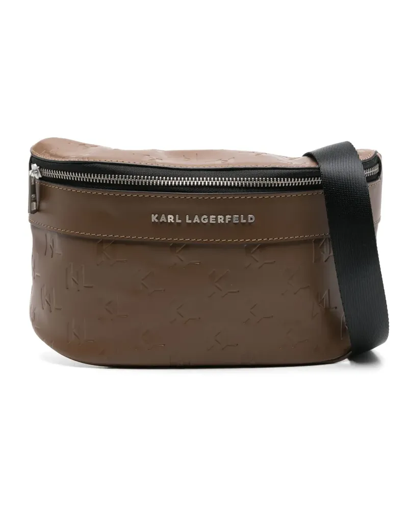 Karl Lagerfeld Gürteltasche aus Leder - Braun Braun