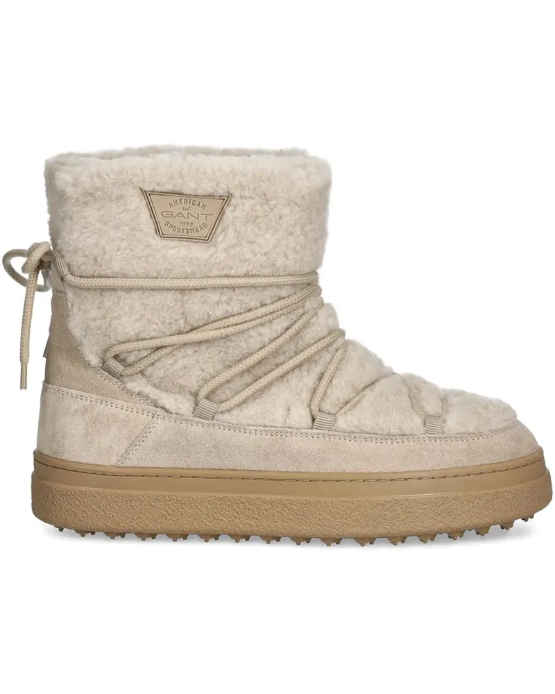 Gant Schnürstiefel mit Shearling - Nude Nude