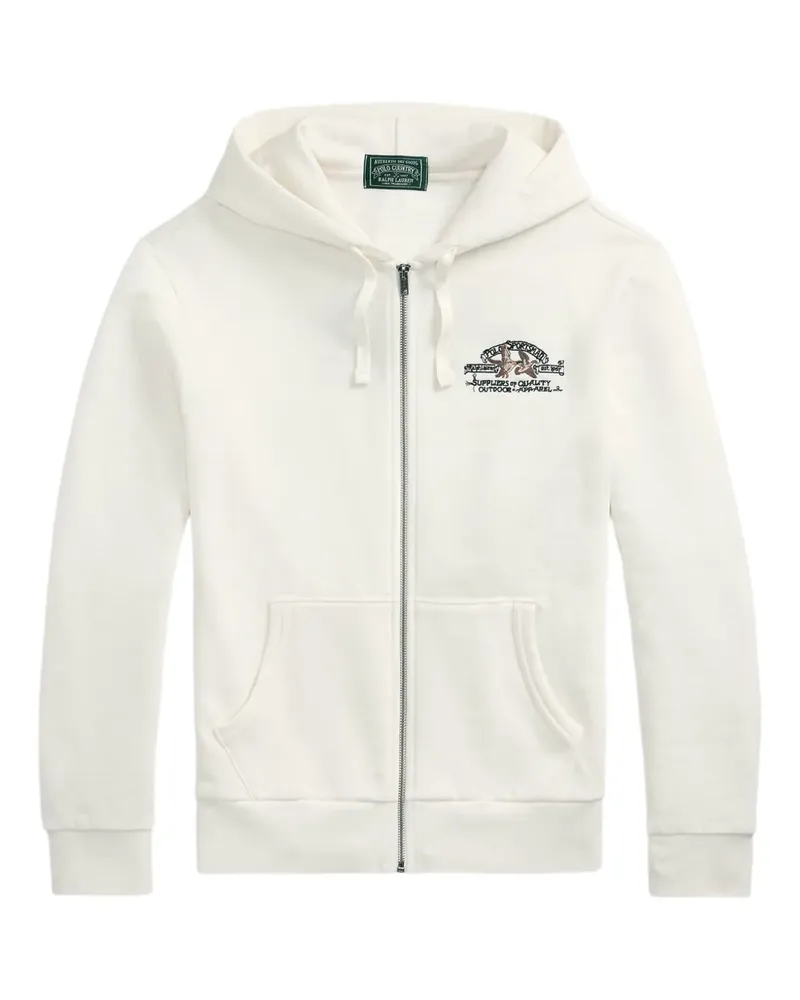 Ralph Lauren Kapuzenjacke mit Stickerei - Weiß Weiß