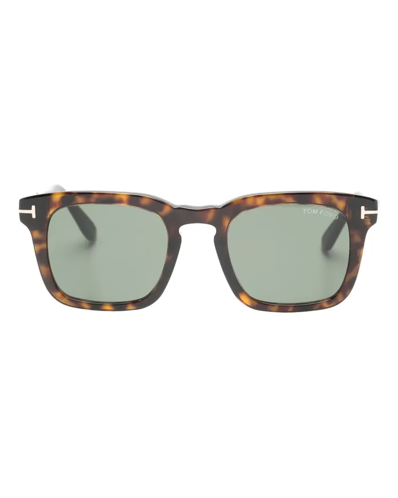 Tom Ford Sonnenbrille mit eckigem Gestell - Braun Braun