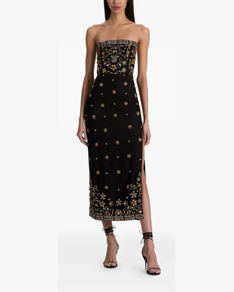 Alice + Olivia Verziertes Kleid - Schwarz Schwarz