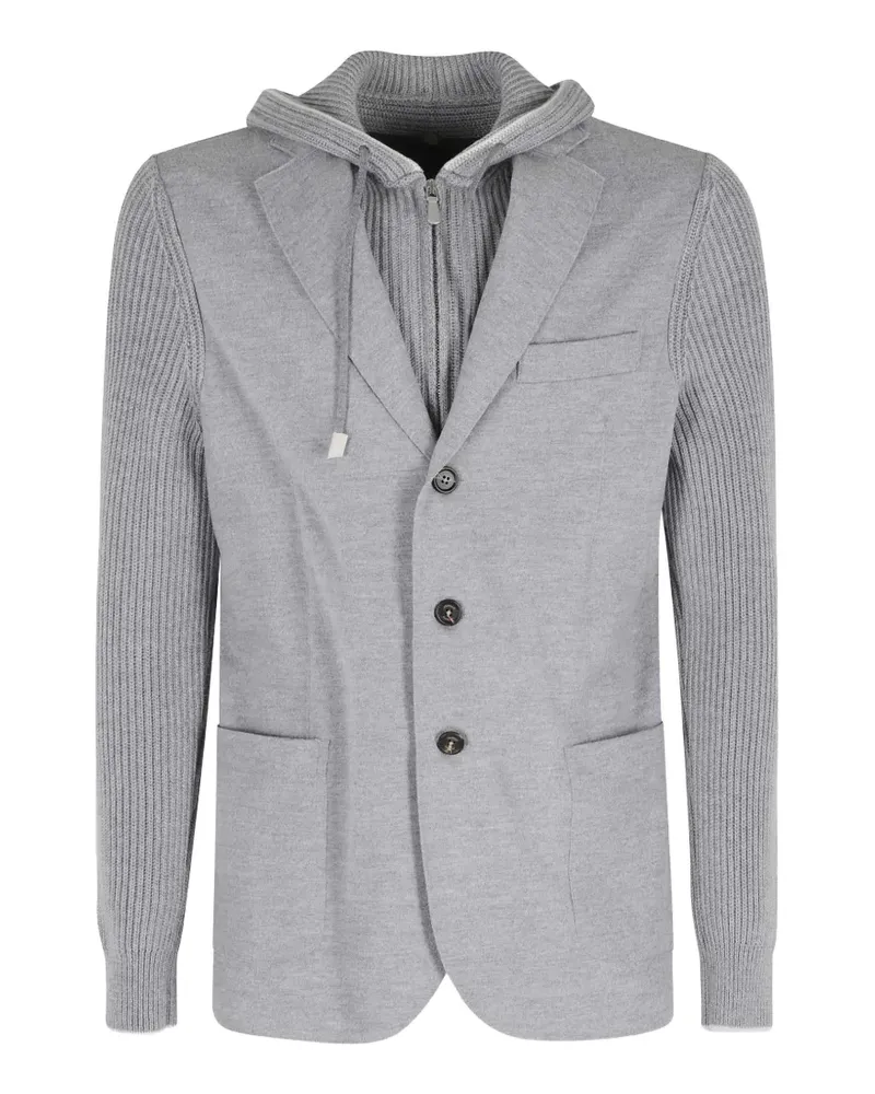 Eleventy panelled jacket - Grau Grau