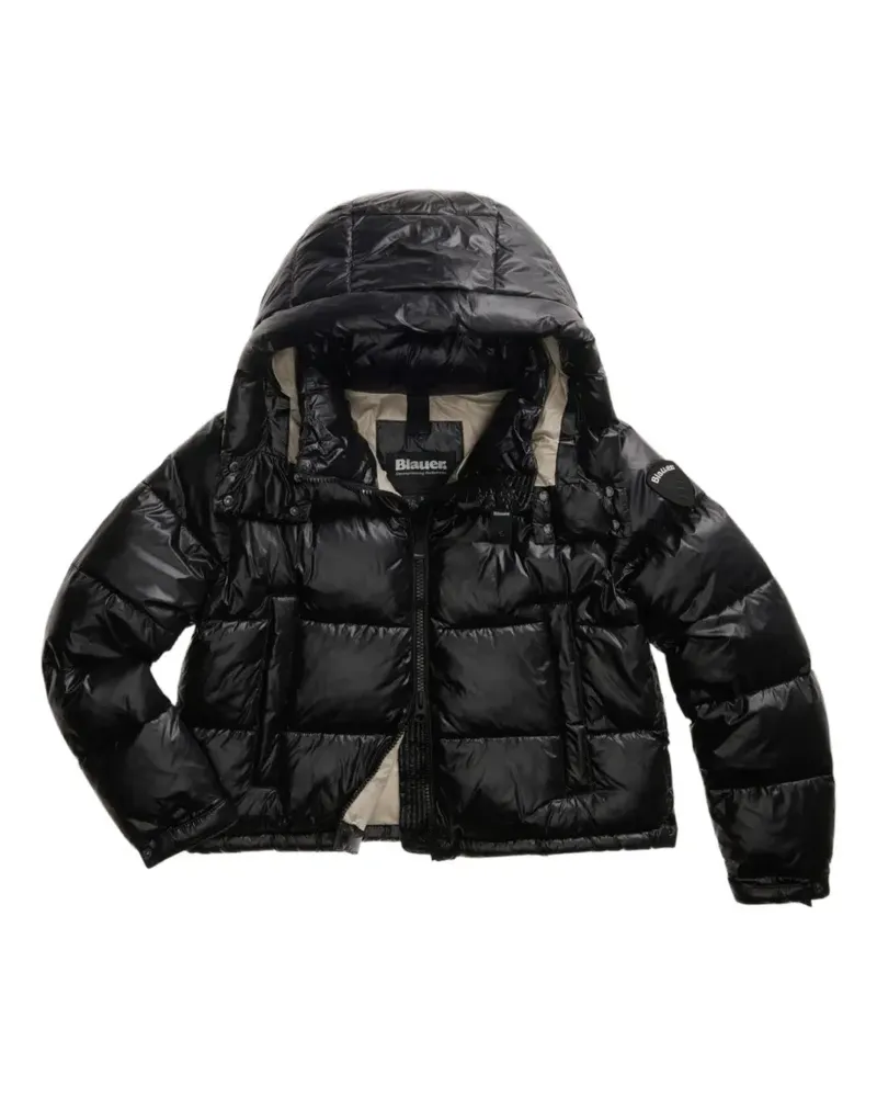 Blauer Gesteppte Gloria Jacke - Schwarz Schwarz
