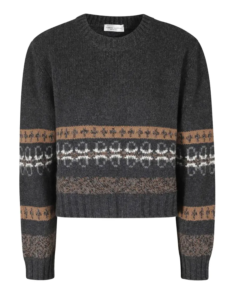Roberto Collina Pullover mit Fair-Isle-Muster - Grau Grau
