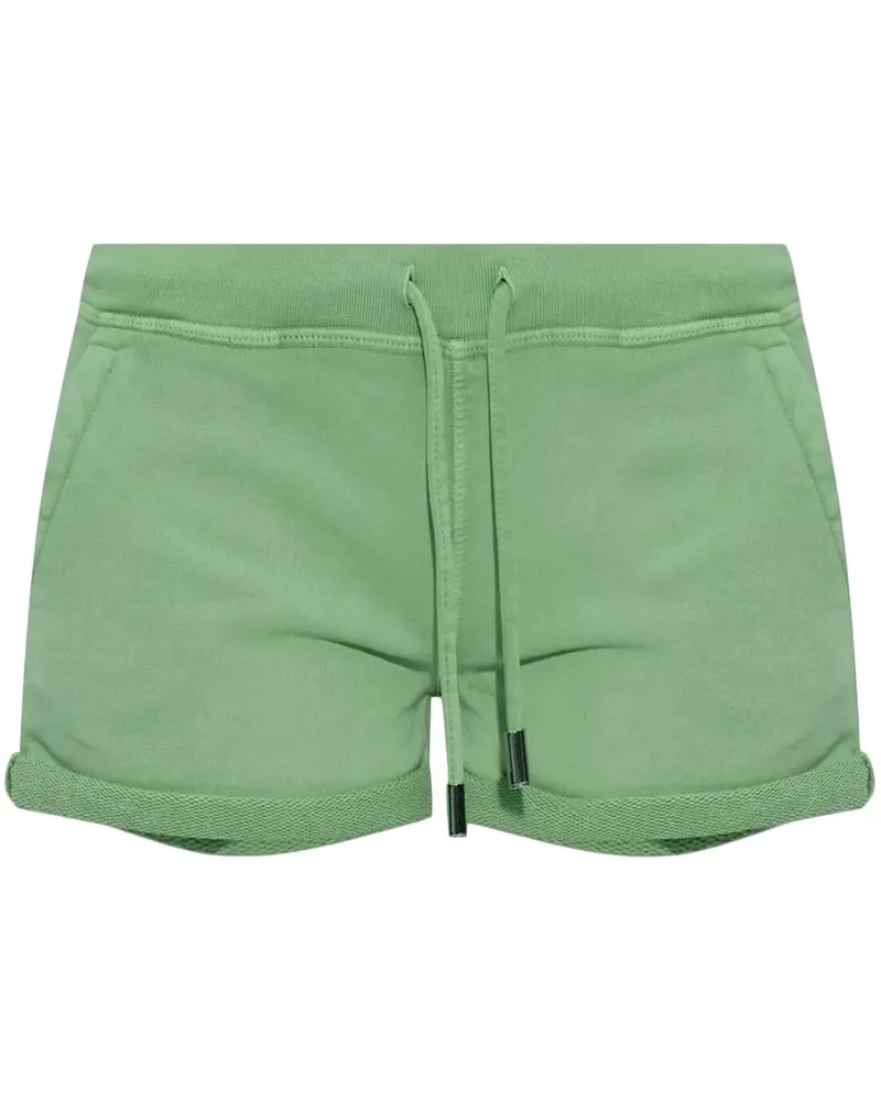 Dsquared2 Kordelzug-Shorts mit Rollsaum - Grün Grün