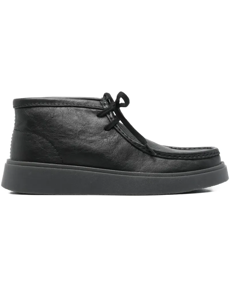 Clarks Schnürstiefel aus Leder - Schwarz Schwarz