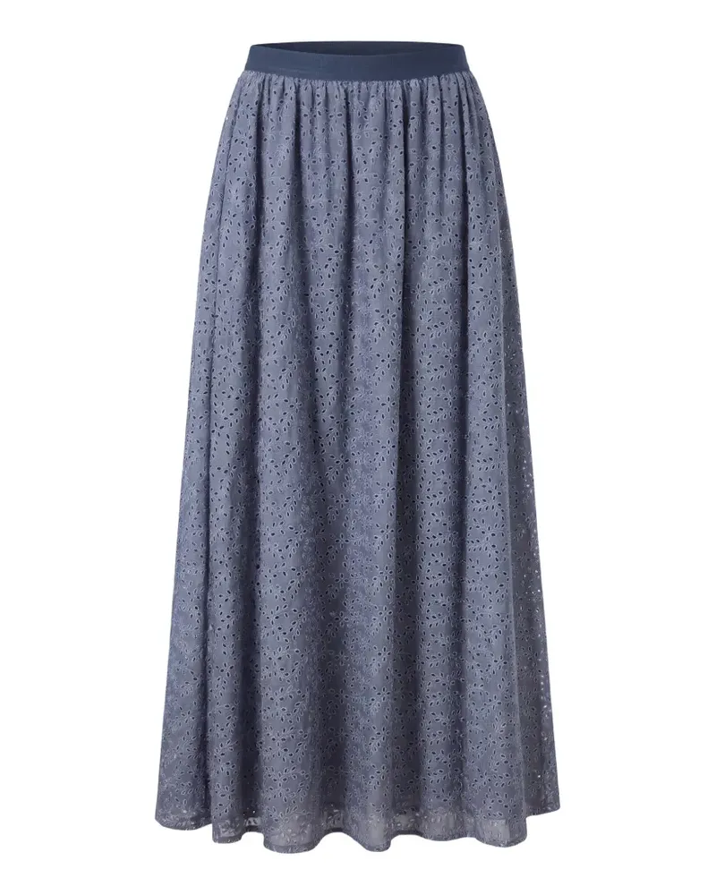 Kristina Ti broderie anglaise flared midi skirt - Blau Blau
