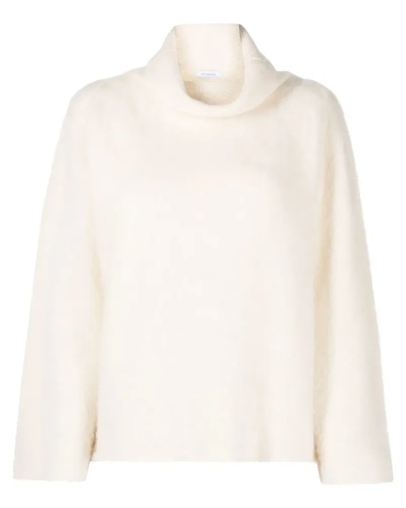 Malo Rollkragenpullover aus Alpakagemisch - Weiß Weiß