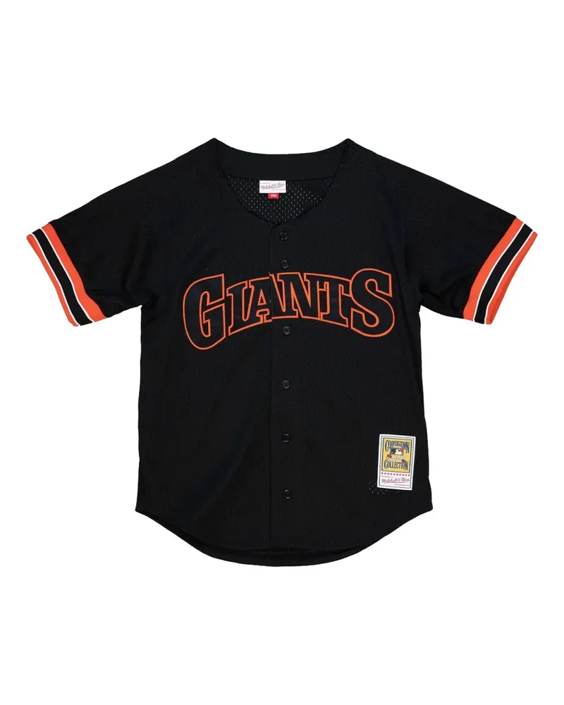 Mitchell & Ness MLB Giants 1993 Will Clark Hemd - Schwarz Schwarz