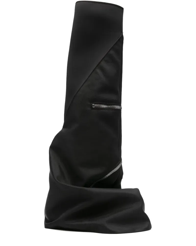 DRKSHDW by Rick Owens ziper-detail boots - Schwarz Schwarz