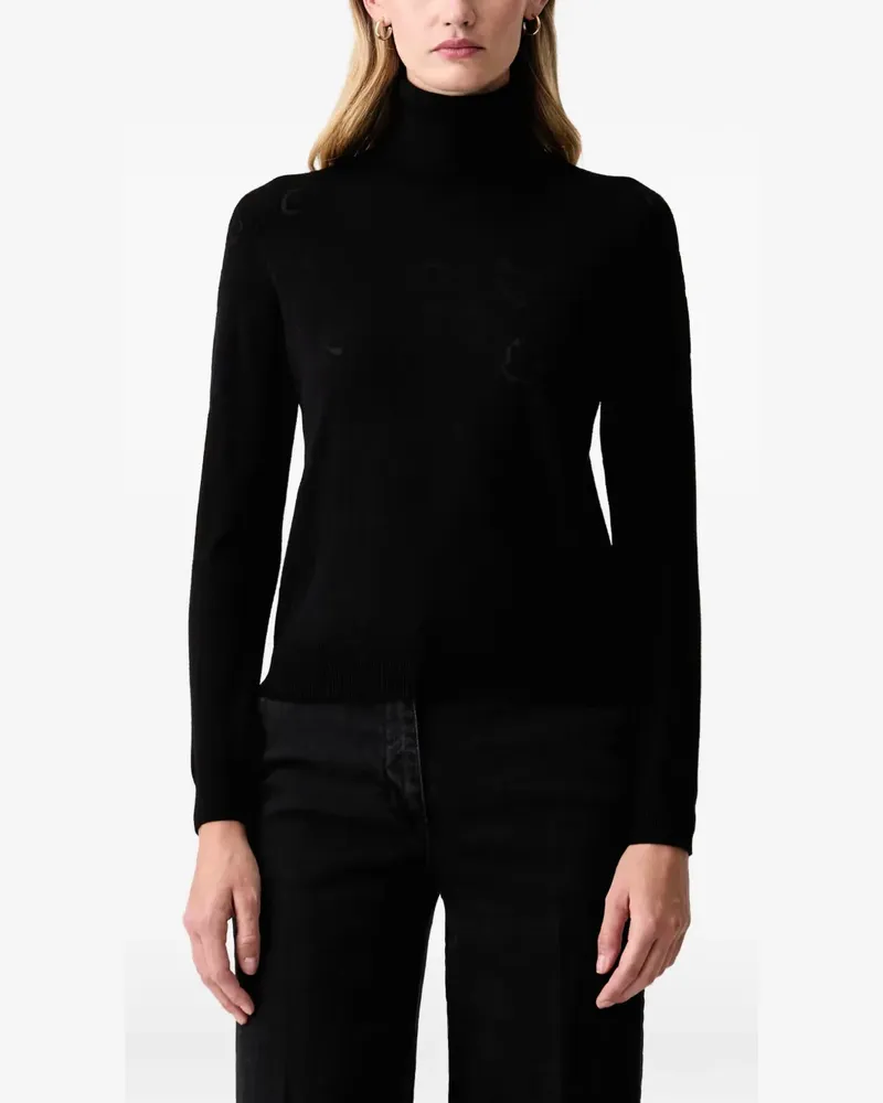 Fracomina Pullover mit Rollkragen - Schwarz Schwarz