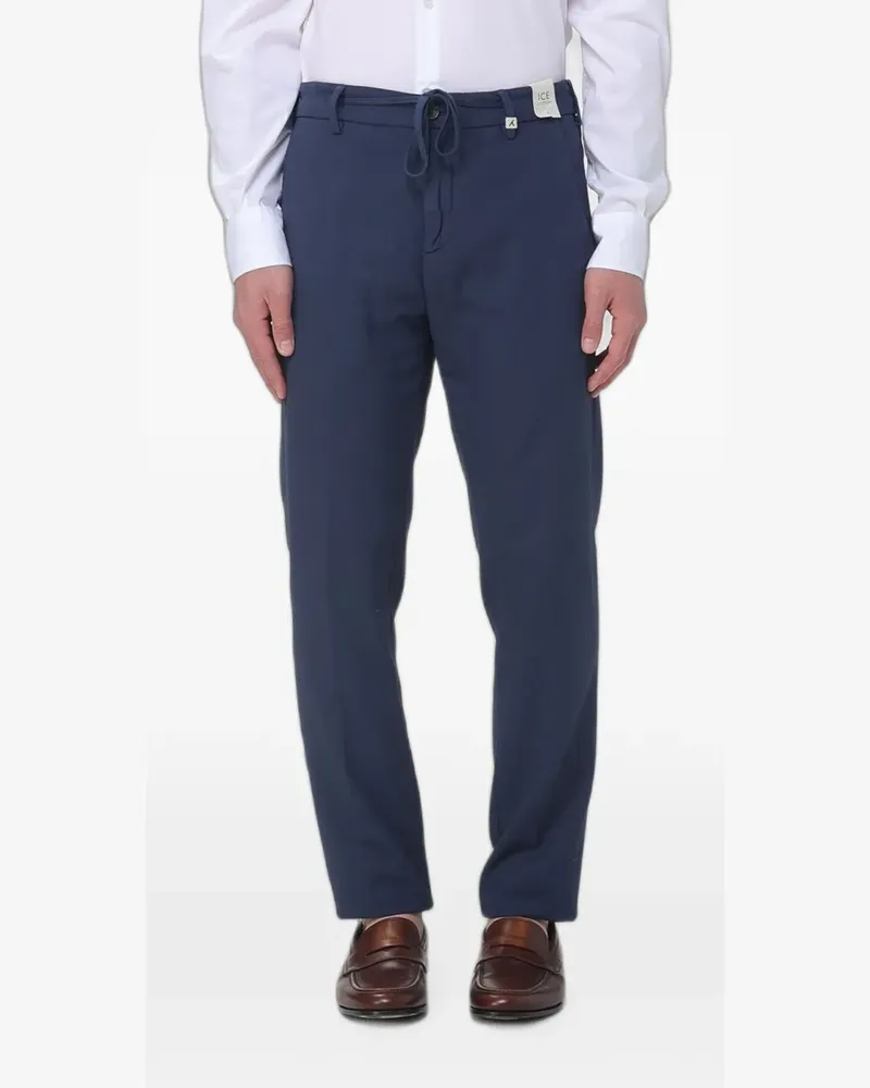 MYTHS drawstring-waist slim-cut trousers - Blau Blau