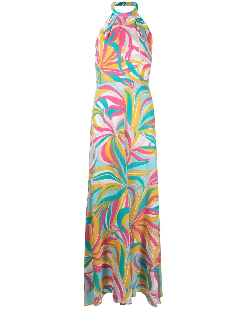 Pinko Maxikleid mit grafischem Print - Blau Blau