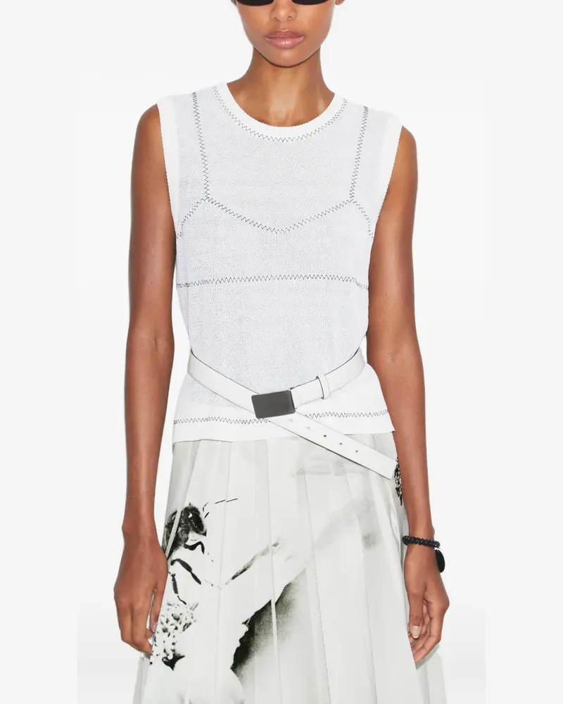 Tory Burch Gestricktes Top - Weiß Weiß