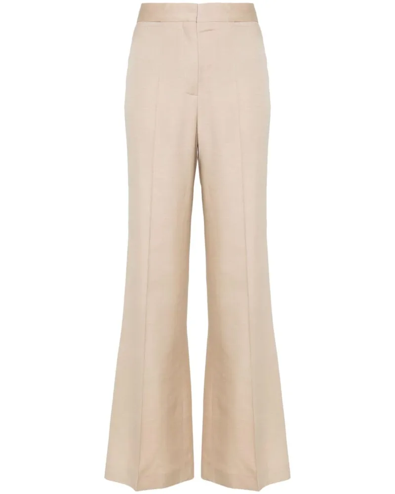 Stella McCartney Ausgestellte High-Waist-Hose - Nude Nude