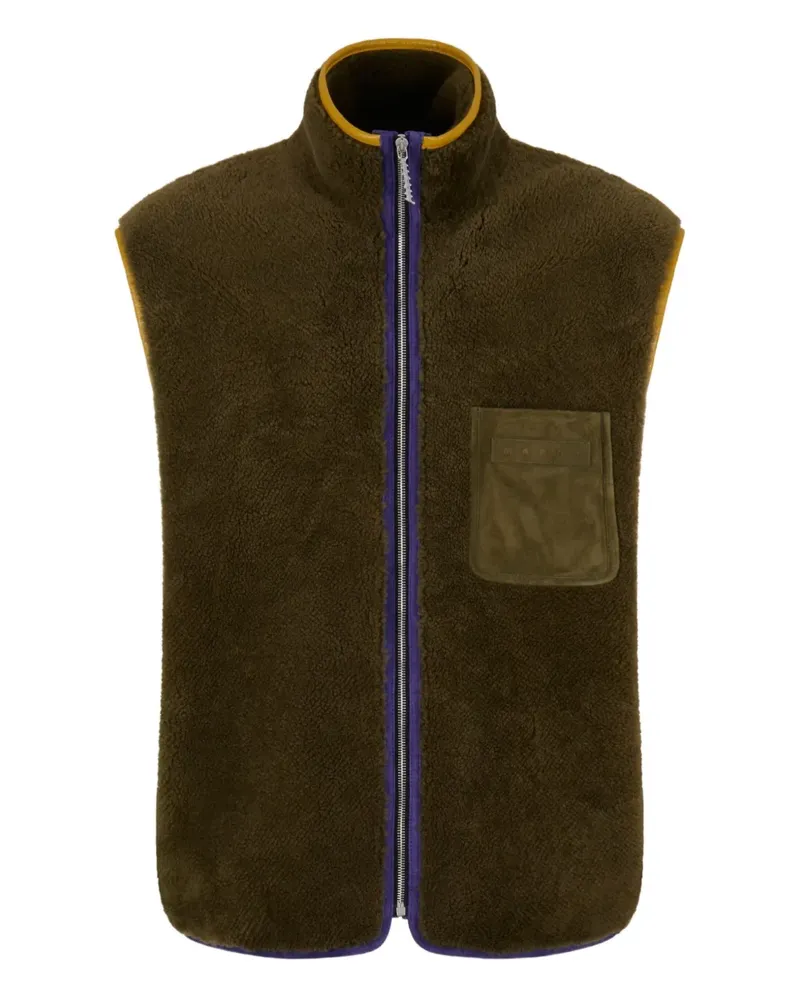 Marni Weste aus Fleece - Grün Grün