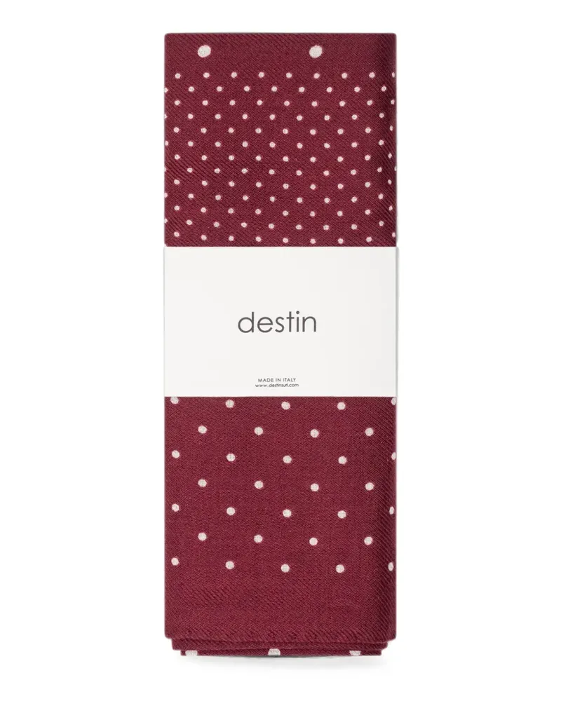 Destin Judy polka-dot scarf - Rot Rot