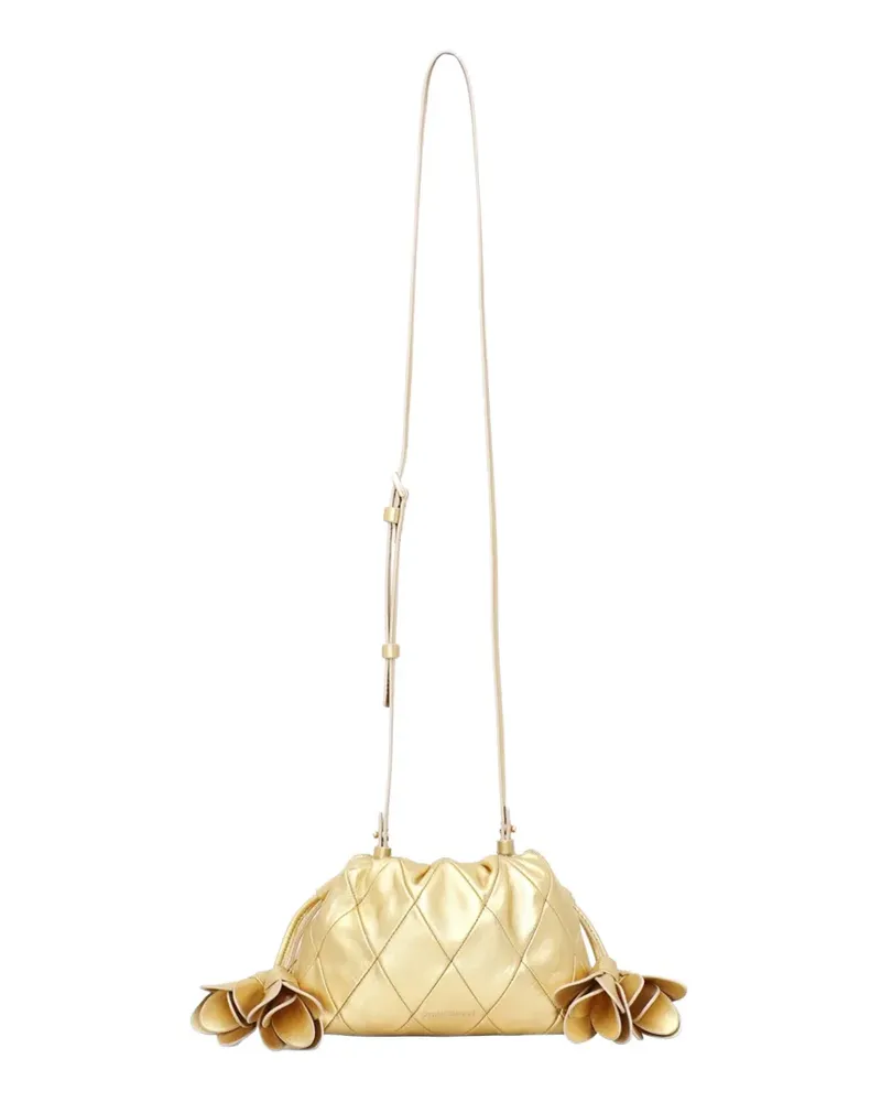 Zimmermann Cloud 91 quilted leather clutch bag - Gold Gold