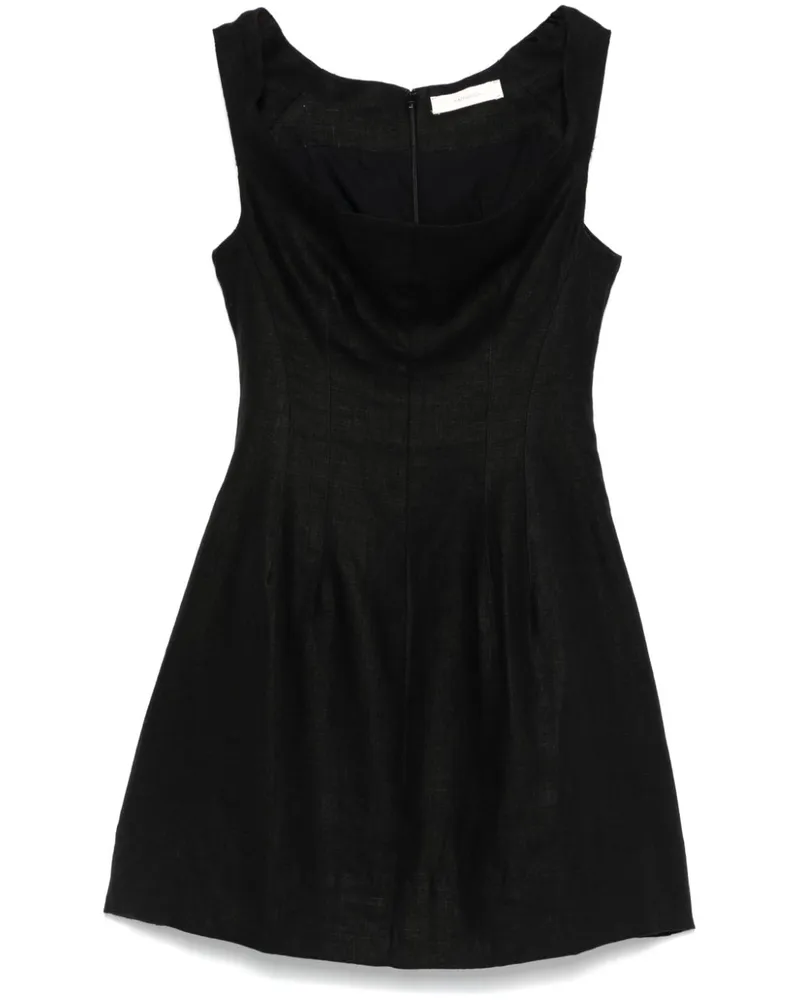 Faithfull The Brand Olmeto Minikleid - Schwarz Schwarz
