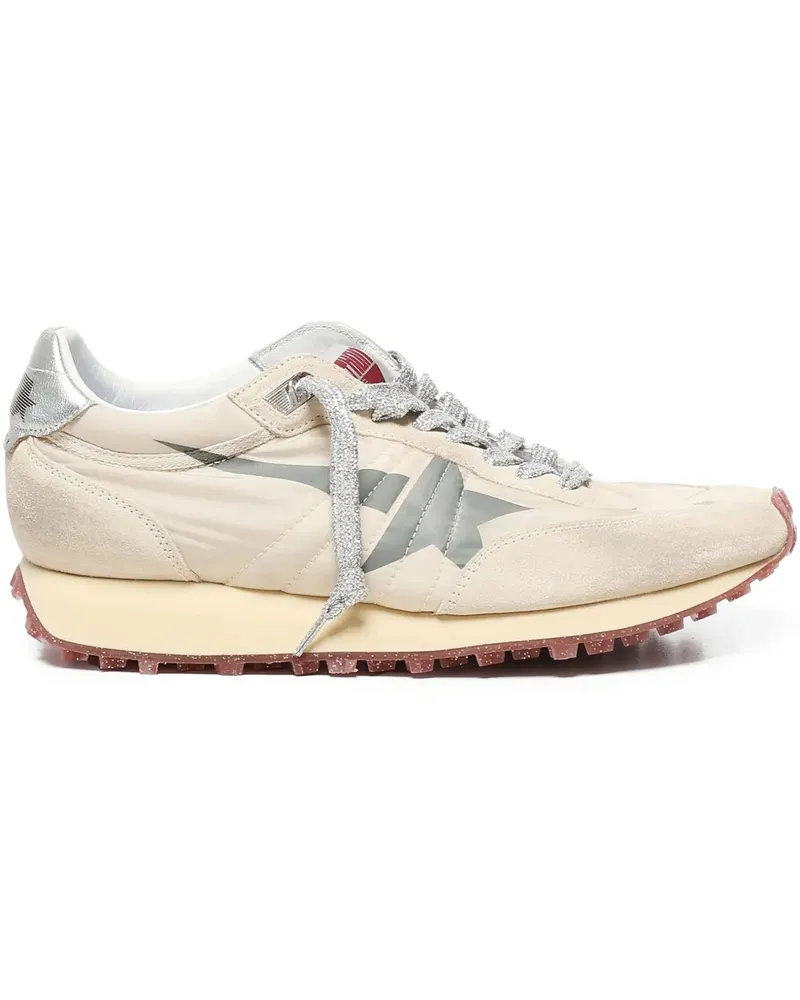 Golden Goose Marathon Sneakers mit Metallic-Einsatz - Nude Nude