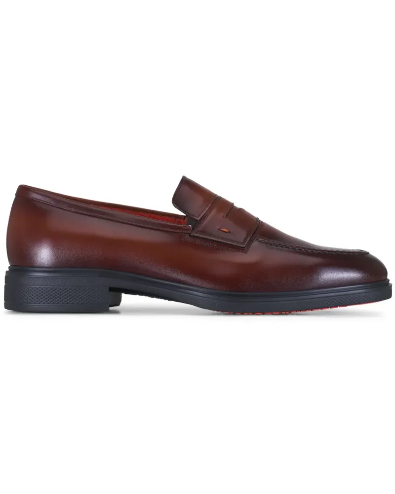 Santoni Easy Loafer - Braun Braun
