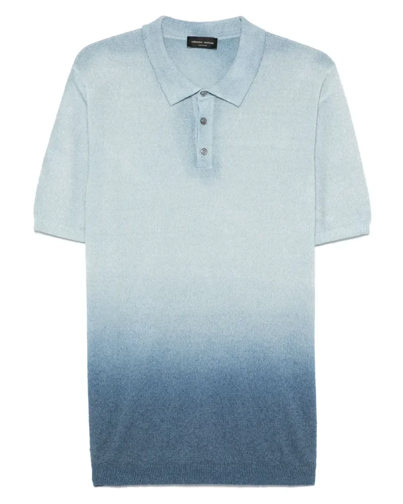 Roberto Collina Poloshirt mit Farbverlauf - Blau Blau