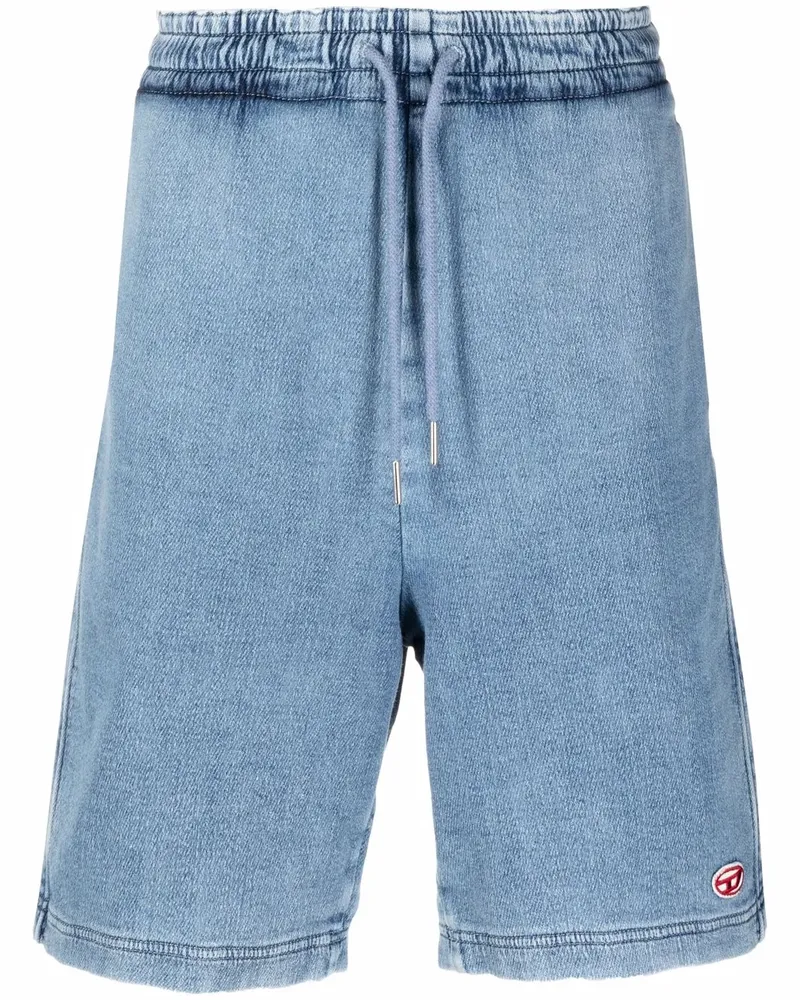 Diesel Jeans-Shorts mit Logo-Patch - Blau Blau