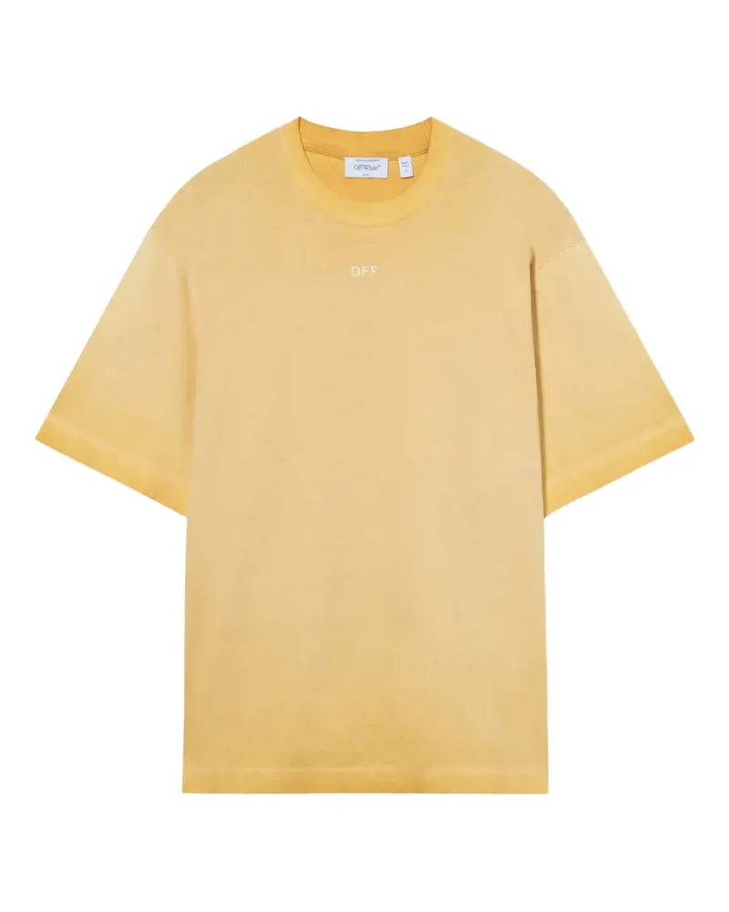 OFF-WHITE Swimming Face Skate T-Shirt - Gelb Gelb