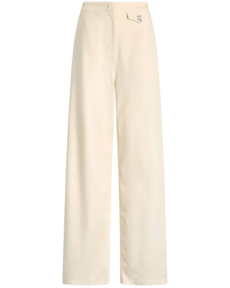 Liu Jo Hose mit Bügelfalten - Weiß Weiß