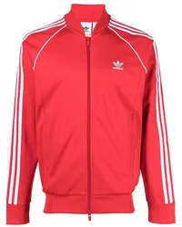 adidas Sweatshirtjacke mit Logo Rot