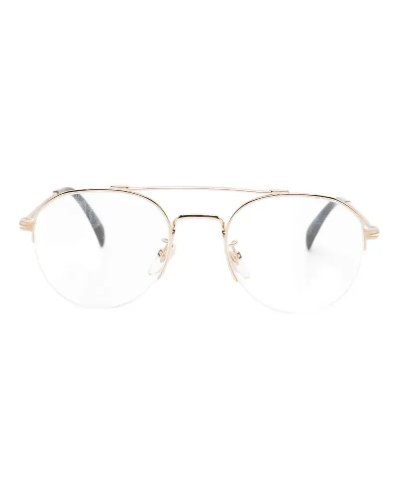 EYEWEAR by DAVID BECKHAM pilot-frame glasses - Gold Gold
