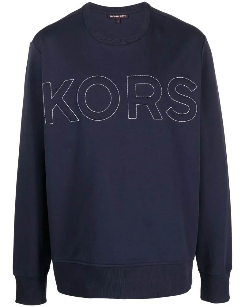 Michael Kors Sweatshirt mit Logo-Prägung - Blau Blau