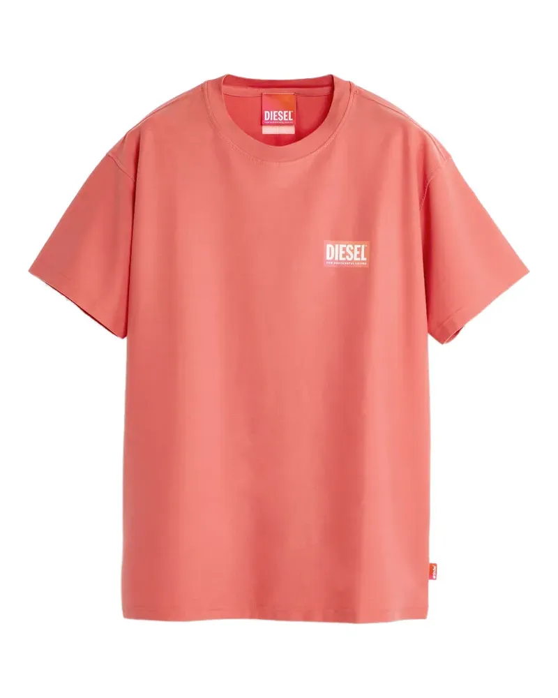 Diesel T-Shirt mit Logo-Print - Rosa Rosa