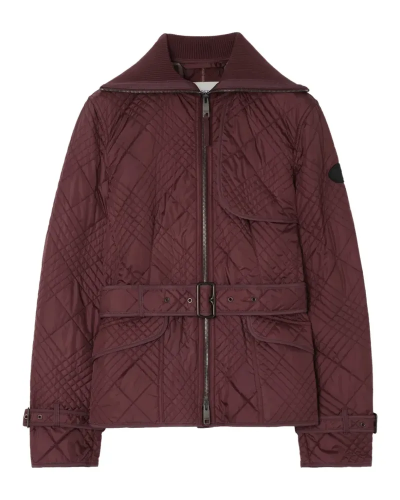 Burberry Micro Check-stitch nylon Abbeydale jacket - Rot Rot
