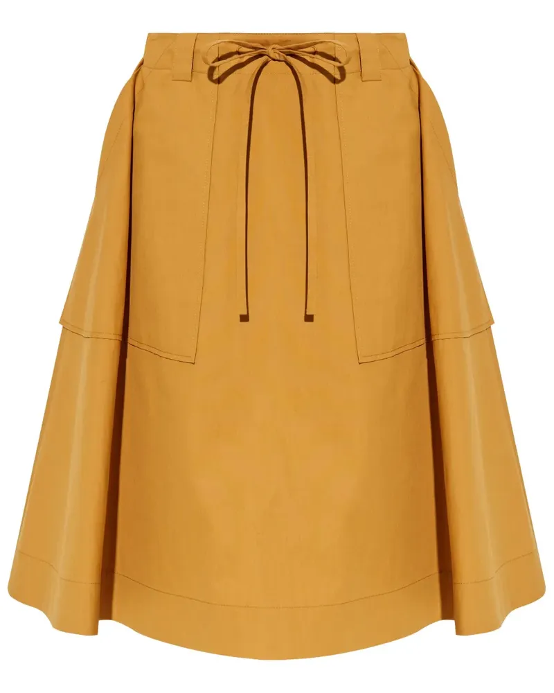 Moschino ausgestellter Rock - Gelb Gelb
