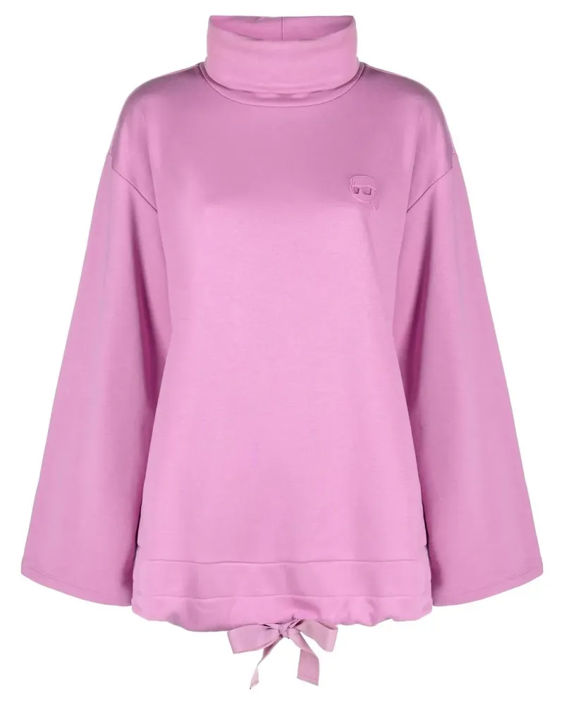 Karl Lagerfeld Ikon 2.0 Sweatshirt mit Stehkragen - Rosa Rosa