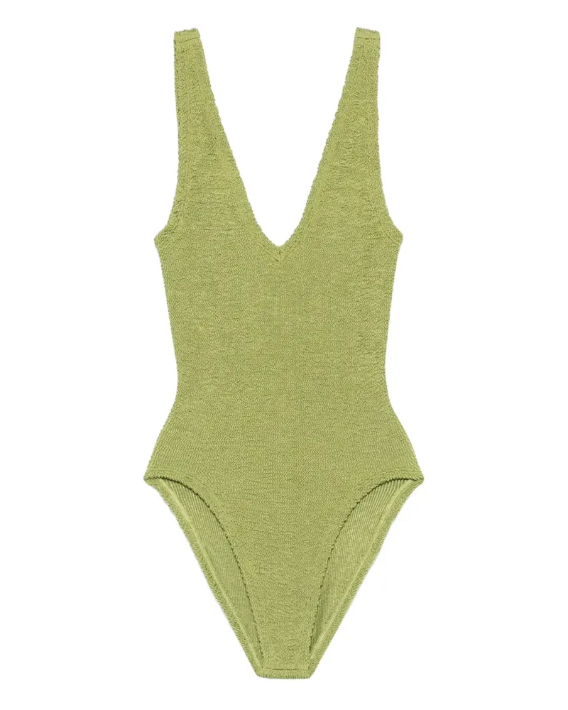 Hunza G Sadie V-neck swimsuit - Grün Grün