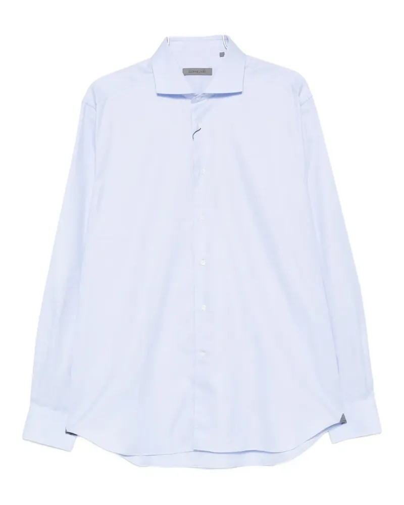 Corneliani spread-collar long-sleeve shirt - Blau Blau