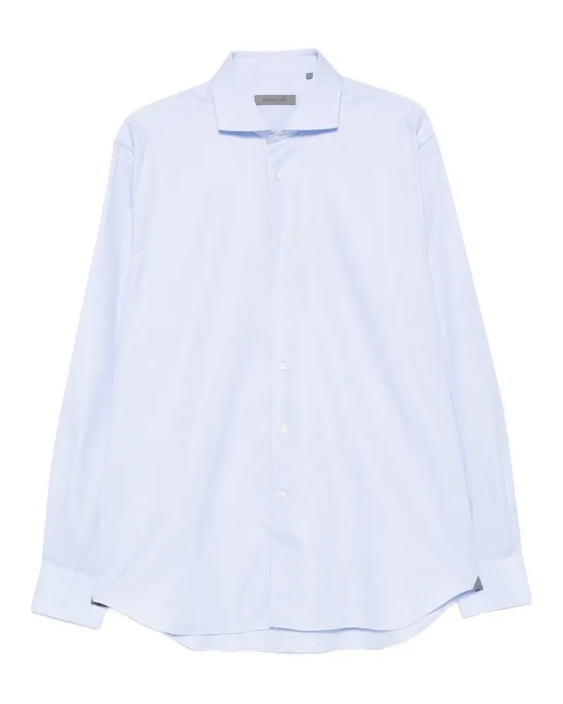 Corneliani Hemd mit Spreizkragen - Blau Blau
