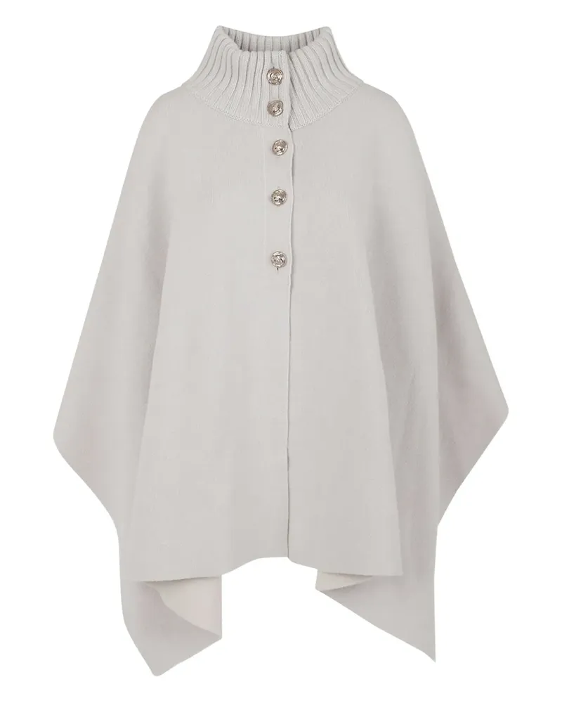 Barrie Poncho mit Stehkragen - Nude Nude